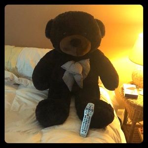 Giant mocha colored teddy bear